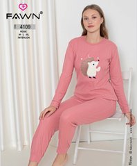 Пижама с длинным рукавом теплая интерлок ТМ. FAWN art.4109 4109 фото