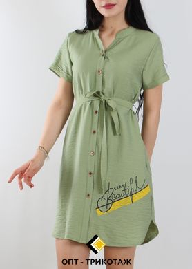 Літній халат - сорочка жатий льон Туреччина. ТМ. JEN art.03133-1 3133 фото