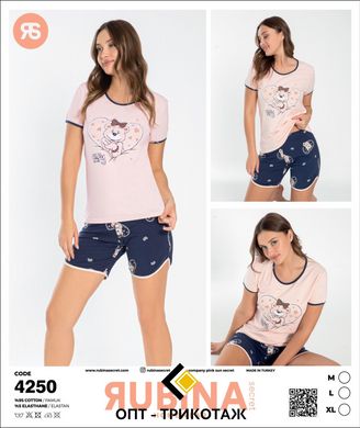Жіночий комплект з шортами та футболка Rubina Secret art.4250 4250 фото