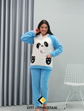 Пижама панда женская теплая махровая ТМ. SNC art 20644-2 2_20644 фото