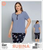 Жіноча піжама супер батал бриджі та футболка Rubina Secret art.5587 5587 фото