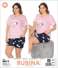Жіноча піжама Батал з шортами та футболкою Rubina Secret (Туреччина), арт. 4911 4911 фото