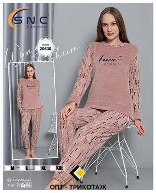 Пижама женская теплая флис и махра ТМ. SNC art 20630 20630 фото