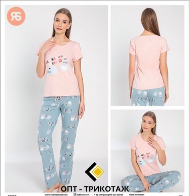 Жіноча піжама штани та футболка Rubina Secret Туреччина art. 4324 4324 фото