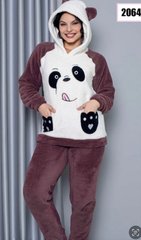 Піжама панда жіноча тепла махрова ТМ. SNC art 20644-5 5_20644 фото