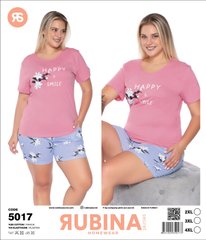 Жіноча піжама Батал з шортами та футболкою Rubina Secret (Туреччина), арт. 5017 5017 фото