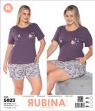 Женская пижама батал шорты и футболка Rubina Secret Турция art.5023 5023r фото