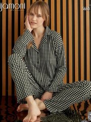Пижама с длинным рукавом теплая байковая ТМ. Pijamoni art.5660-8 5660-8 фото