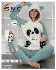 Пижама панда женская теплая махровая ТМ. SNC art 20647 20647 фото
