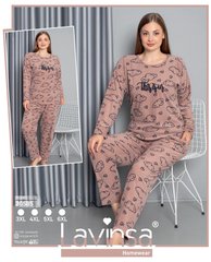 Пижама женская батал теплая флисовая ТМ. Lavinsa art 20585 20585 фото