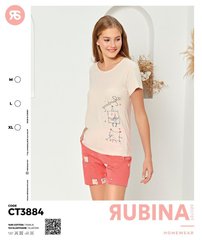 Жіноча піжама шорти та футболка Rubina Secret art.CT3884 CT3884 фото