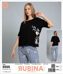 Женская пижама штаны и футболка Rubina Secret art. 5555 5555 фото