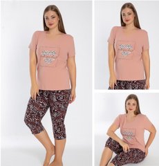 Жіноча піжама батал бриджі та футболка Rubina Secret art.4210 4210 фото