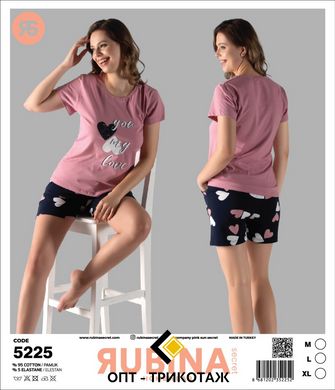 Женская пижама шортики и футболка от TM. Rubina Secret art.5225 4801 фото