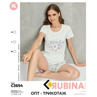 Жіноча піжама шорти та футболка Rubina Secret art.C3694 C3694 фото