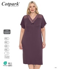 Жіноча нічна сорочка великого розміру з віскози Сotpark art. 13507-1 13507 фото