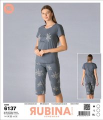 Елегантна жіноча піжама з бриджами Rubina Secret (Туреччина) - Арт. 6137 6137 фото