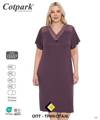Жіноча нічна сорочка великого розміру з віскози Сotpark art. 13507-1 13507 фото