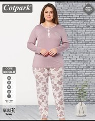 Женская пижама большого размера хлопок с вискозой Cotpark art. 30058 30058 фото