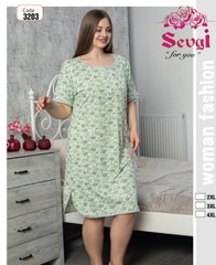 Жіноча сорочка з бавовни великого розміру. Туреччина TM Sevgi art. 3203 3203 фото