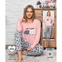 Женские пижамы интерлок от тм Fawn, цвета разные как на доп. фото 1642 фото