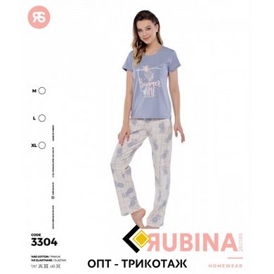 Пижама женская футболка с штанами Rubina Secret Турция art.3304 3304 фото