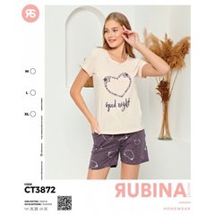 Женская пижама шорты и футболка Rubina Secret art.CT3872 CT3872 фото