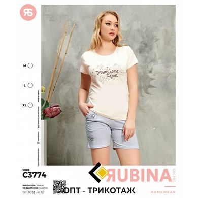 Жіноча піжама шорти та футболка Rubina Secret art.C3774 C3774 фото