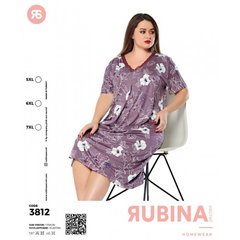 Жіноча сорочка супер великого розміру з віскози. Rubina Secret art.3812