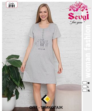 Жіноча сорочка з рукавчиком бавовна Туреччина TM Sevgi art. 3191 3191 фото