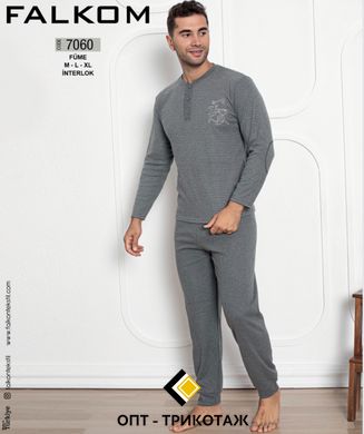 Мужская пижама теплая ткань кашемир TM. Falkom art. 7060-1 1_7060 фото