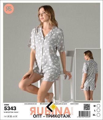 Жіноча піжама шортики та сорочка на гудзиках від TM. Rubina Secret art.5343 5343 фото